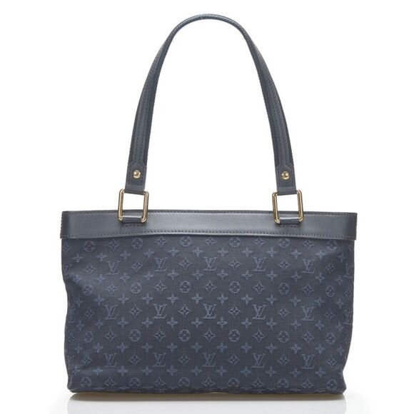 Louis Vuitton Monogram Mini Lucile PM Tote Navy Canvas Leather - Picture 3 of 7